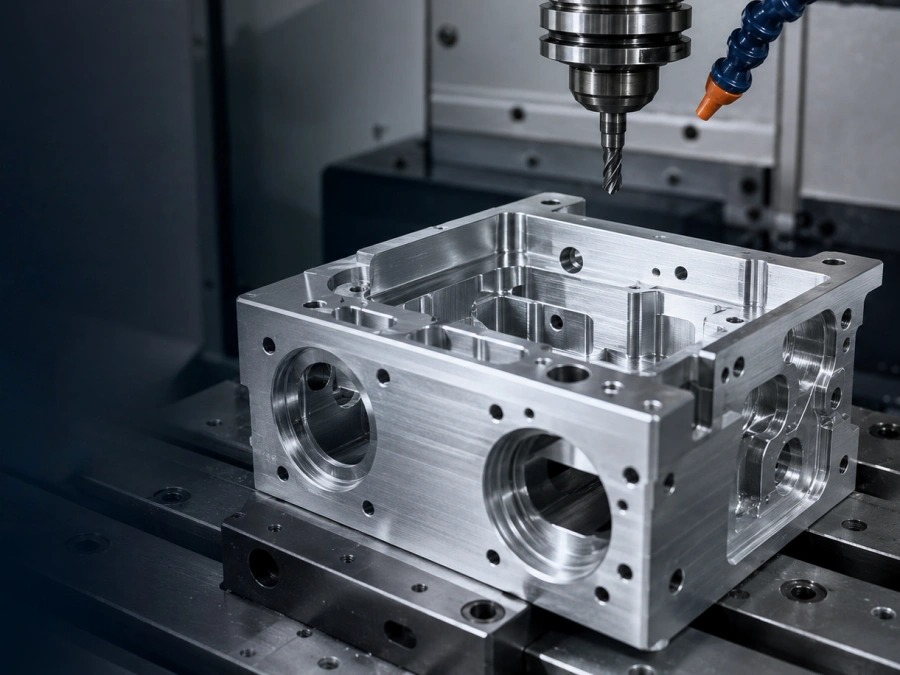 Custom CNC milled aluminum and stainless steel parts manufactured by CNCTAL