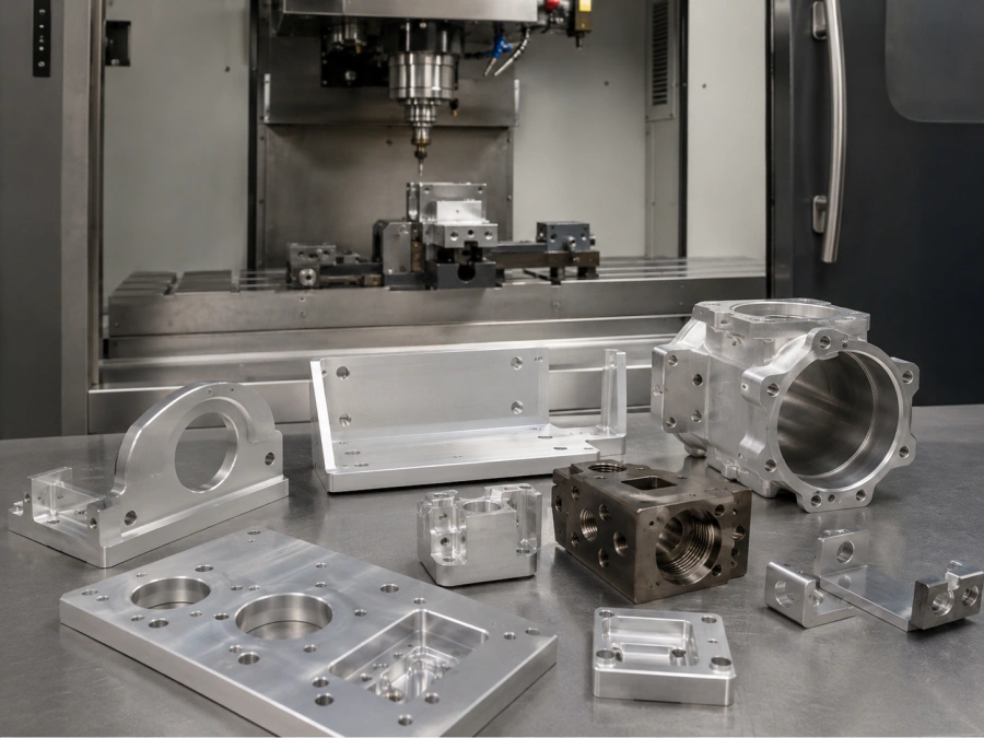CNC milling capability for custom milled parts including pockets holes slots and precise surfaces