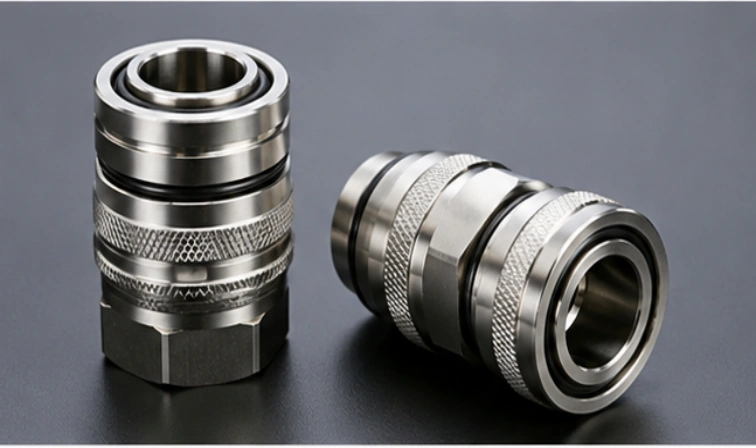 CNC machined quick disconnect liquid cooling coupling