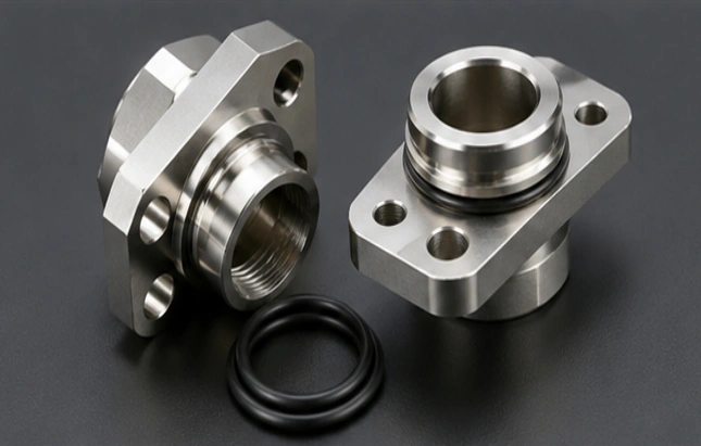 CNC machined cooling plate connector