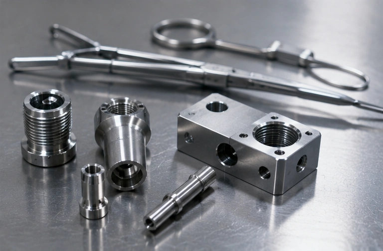 CNC machined medical device parts from prototype to production