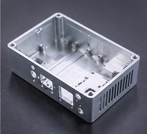 CNC machined control box housing