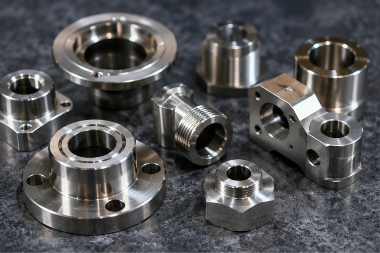 304 and 316 stainless steel CNC machined parts