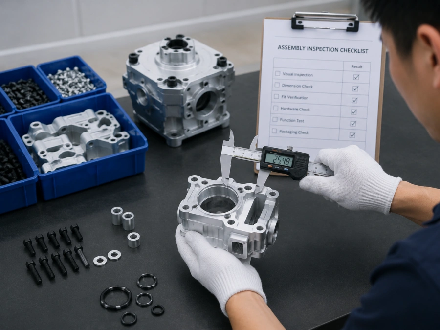 Quality control for CNC parts assembly services