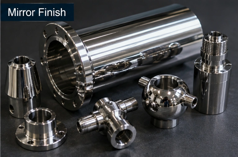 polished and passivated stainless steel CNC parts