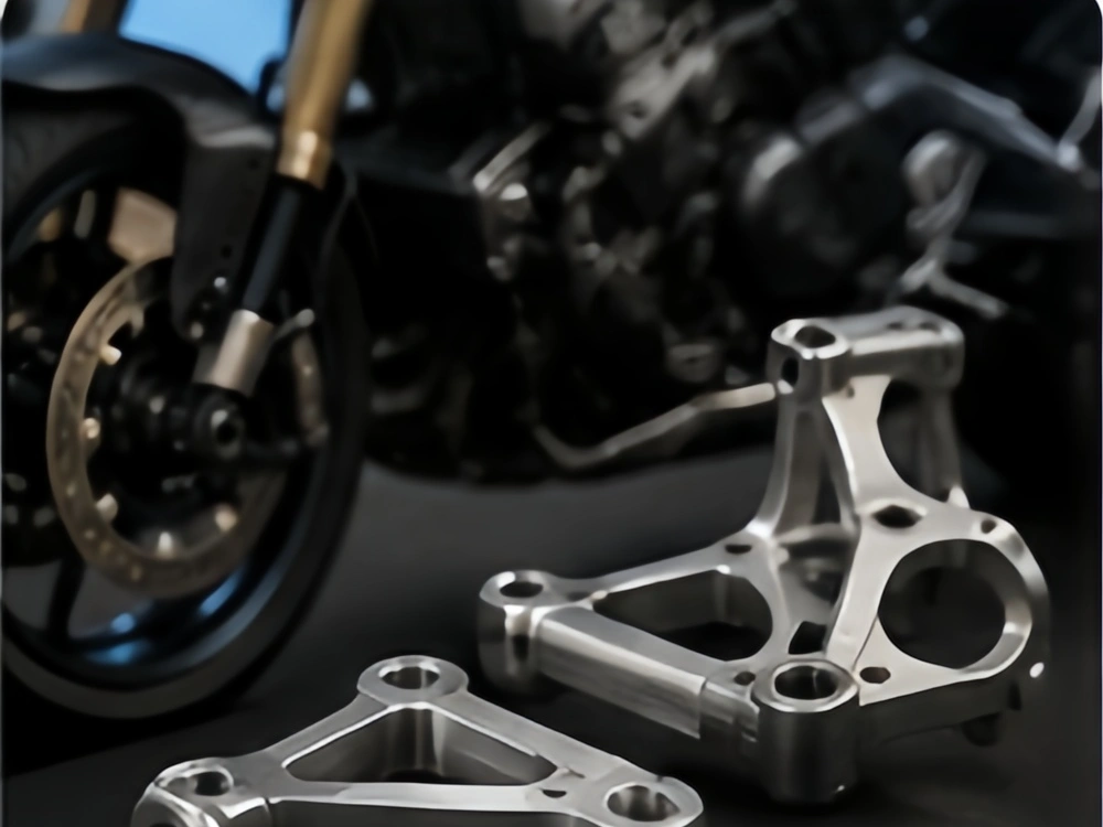 CNC machined motorcycle and bicycle parts