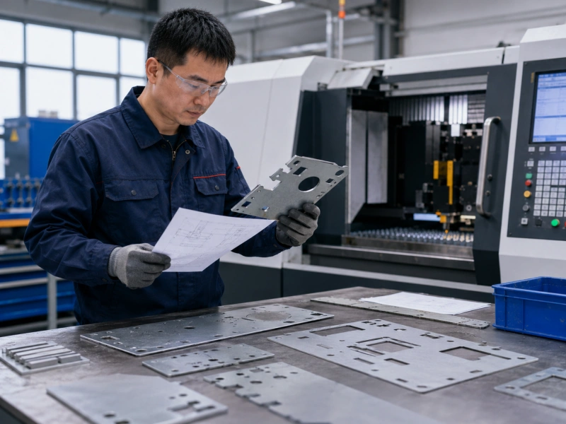 CNC cutting order process for custom metal and plastic plates panels and cut profiles