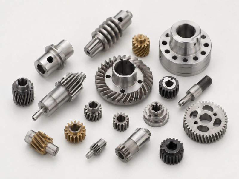 Custom CNC gears for automation equipment including precision pinions racks and transmission parts