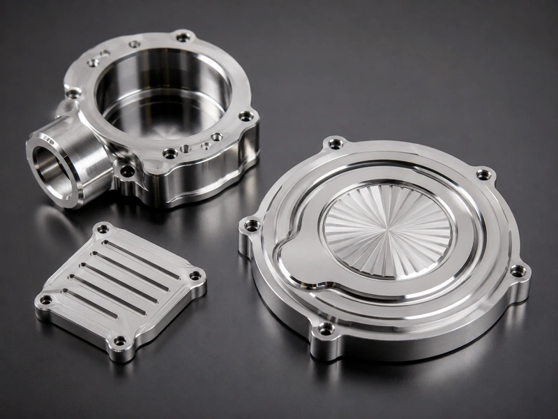 Polished CNC milled metal parts for smooth cosmetic surfaces