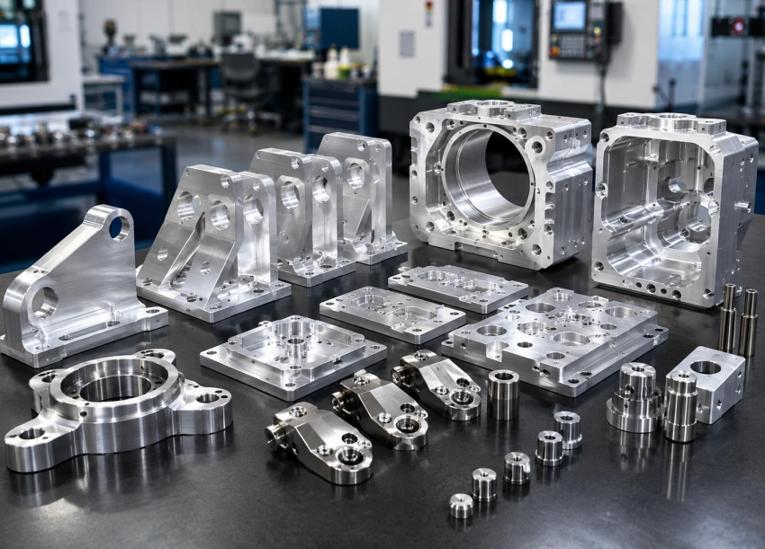 Prototype to low volume CNC milling parts for aluminum brackets housings and plates