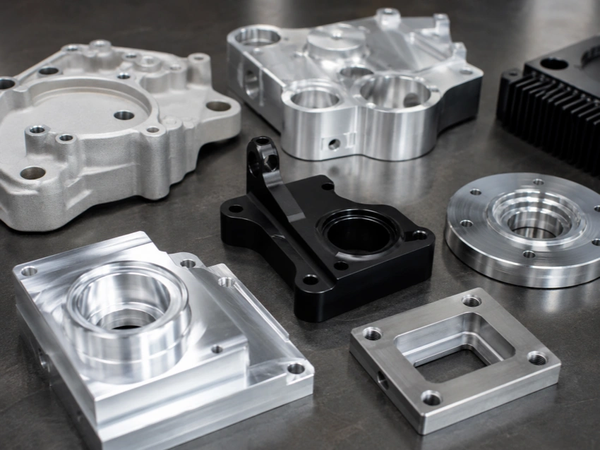 Surface finishing for CNC milled aluminum parts including anodizing bead blasting and polishing