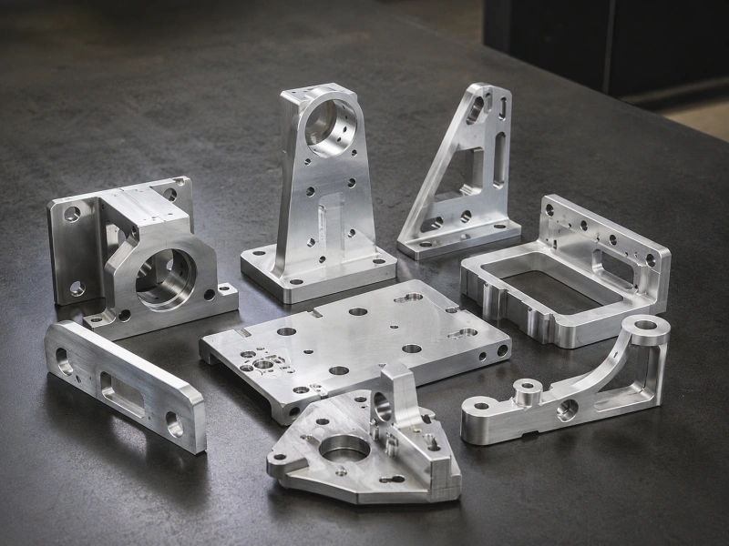 Custom low-volume CNC machined brackets mounts and structural components