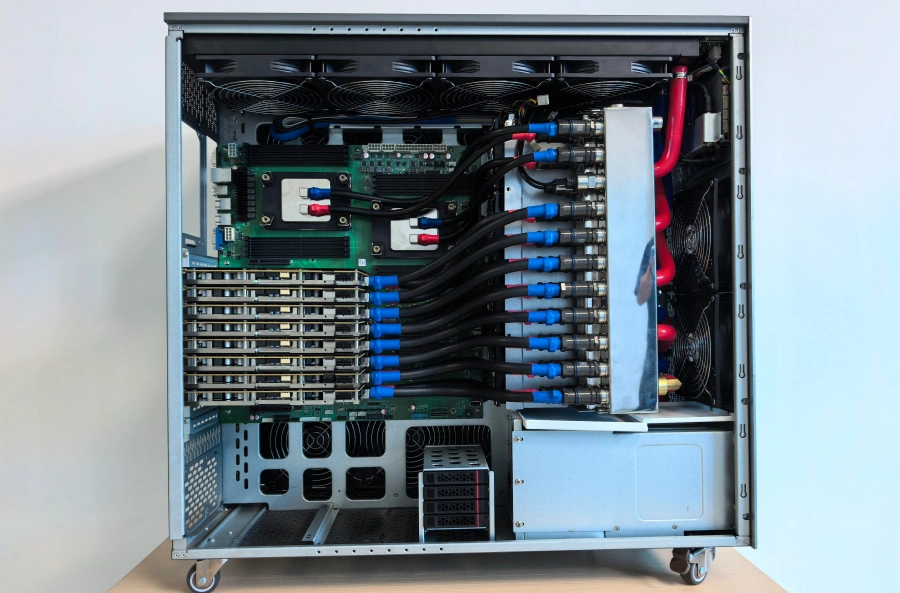 AI server liquid cooling plate CNC machining application