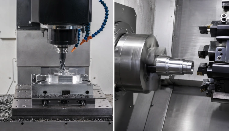 Comparison between CNC milling and CNC turning