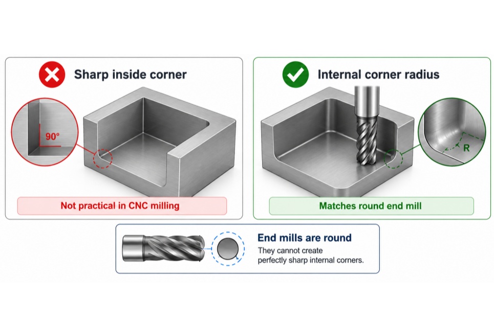 CNC Inside Corner Radius