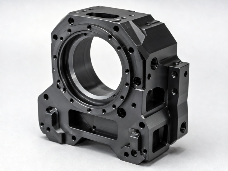 7075-T6 aluminum robot reducer housing machined by 5-axis CNC
