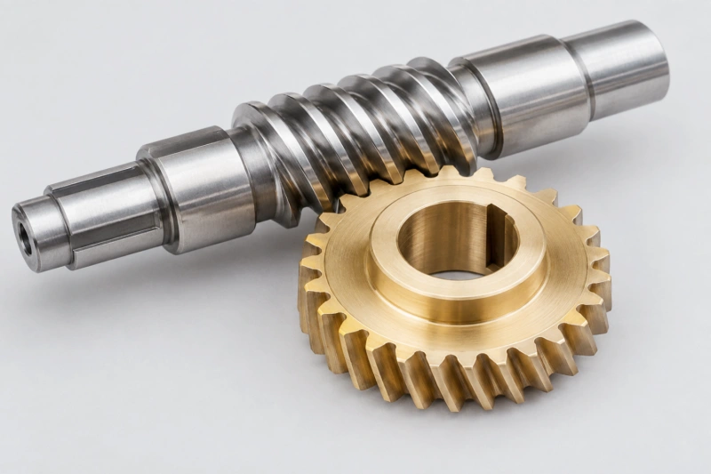 Custom worm gears and worm gear components