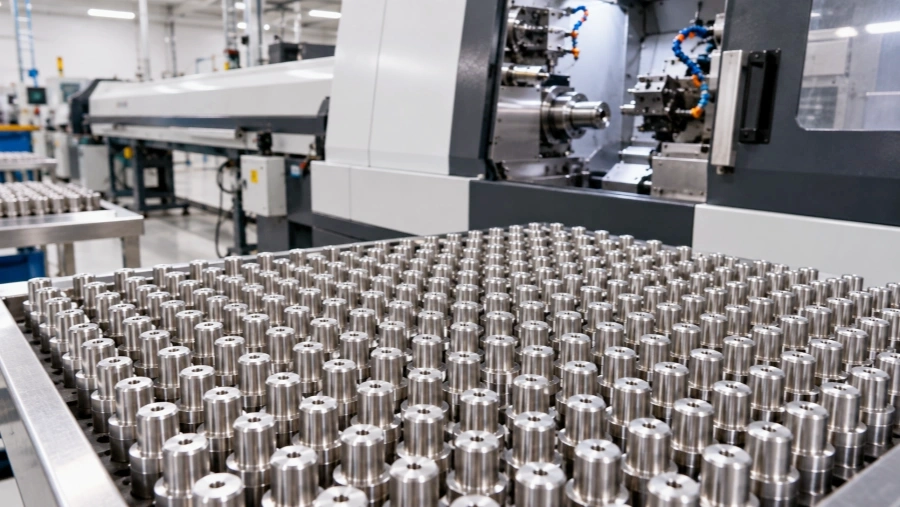 Volume production Swiss CNC machining of precision turned parts