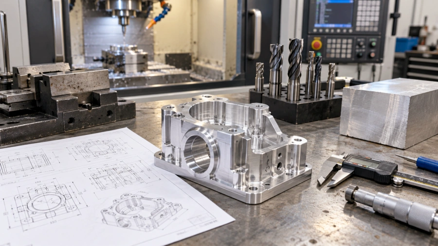 CNC machining setup cost spread across different order quantities