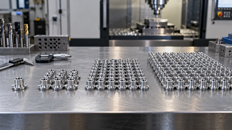 CNC machining MOQ from one prototype to production quantities