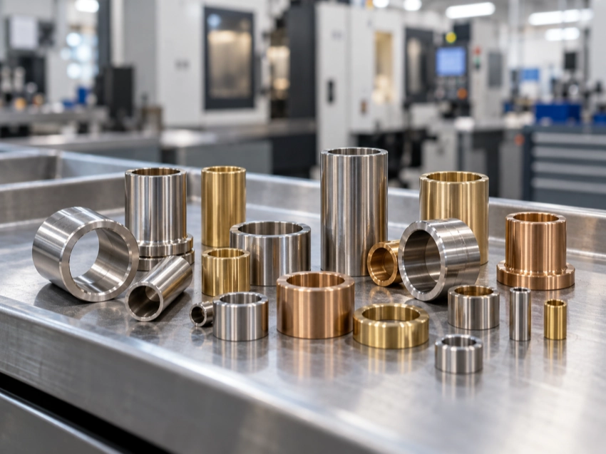 Swiss machined bushings and sleeves produced by CNCTAL